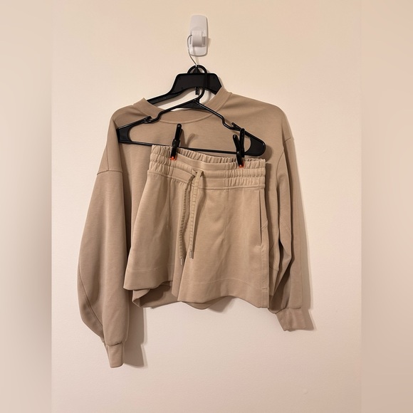 Tan Lululemon Softstreme Soft Ambitions Set,top and bottom (size in description) - Picture 3 of 11